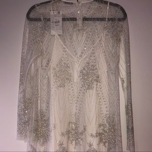 Stunning sheer white Zara dress